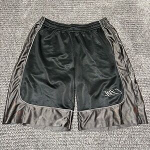 K1X Mens Basketball Shorts XL Black Gray Athletic Performance Mesh Y2K